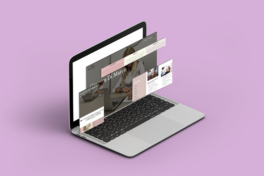 isometric website screens mockup 1